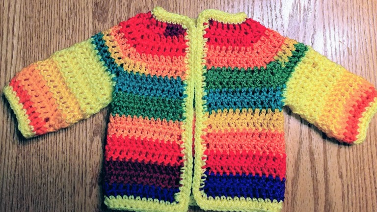 Completed sweater