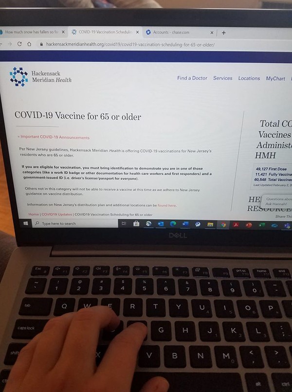 signing up for Covid-19 vaccine