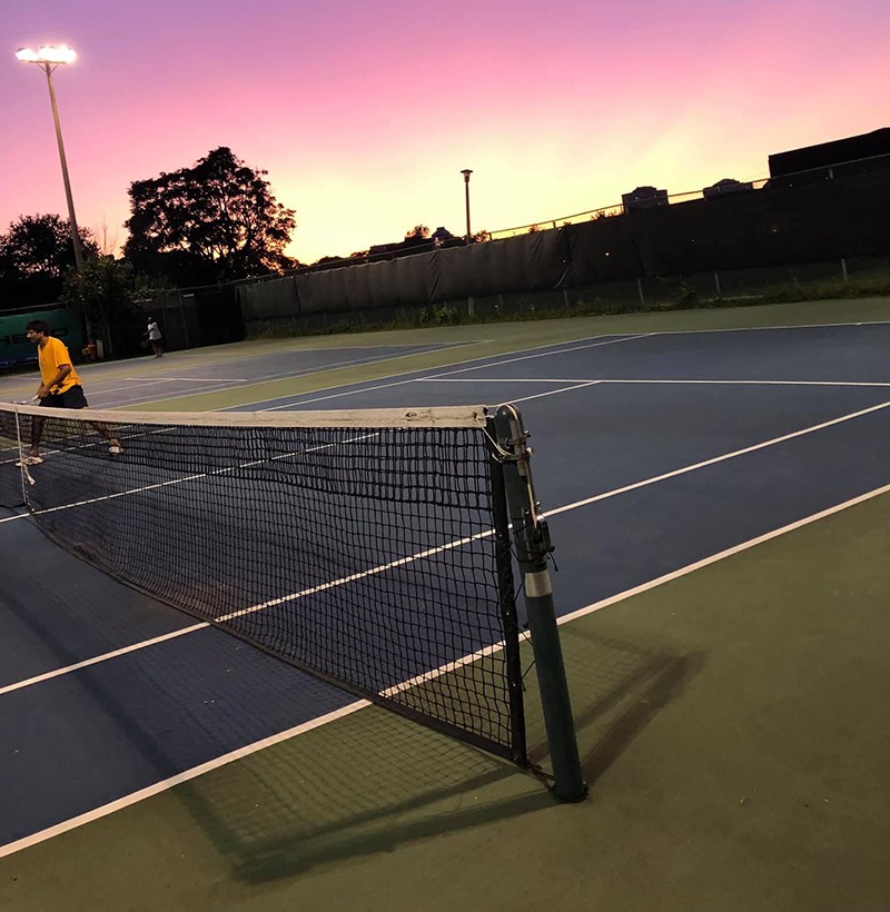 Mental health day off -- tennis