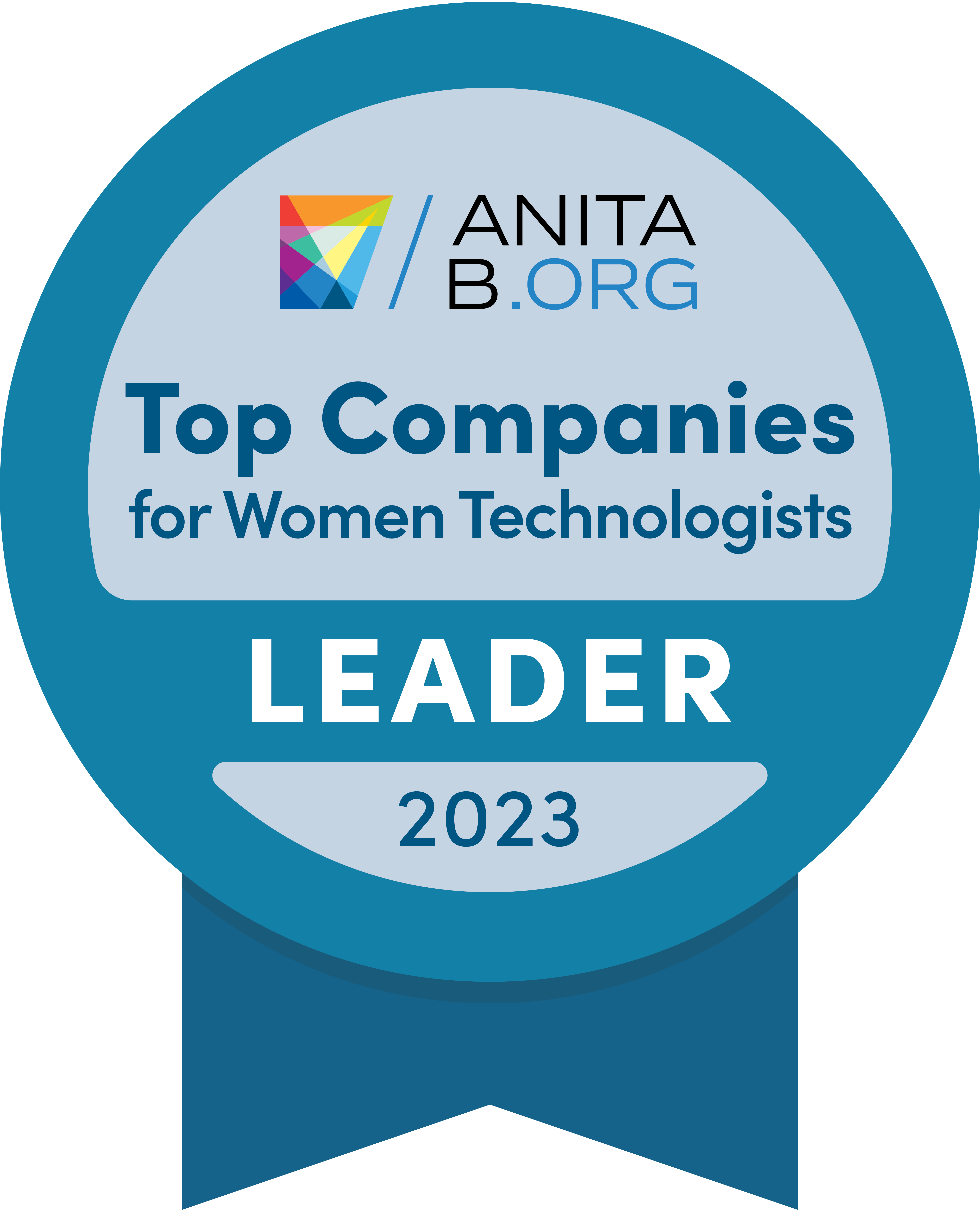 AnitaB.org - Top Companies for Women Technologists - Leader Award 2023  