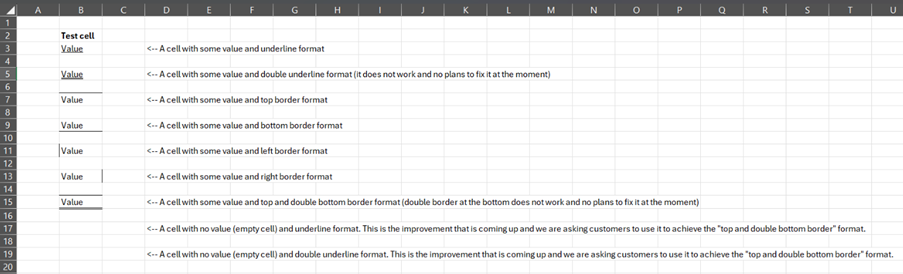 Spreadsheet with a column of values and a double line under the last value.