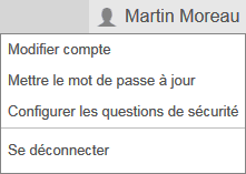 Commande Mettre le mot de passe &agrave; jour