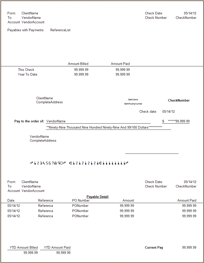 Forms CS 327L Middle Check MICR