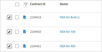 Editing documents from datasheet view.