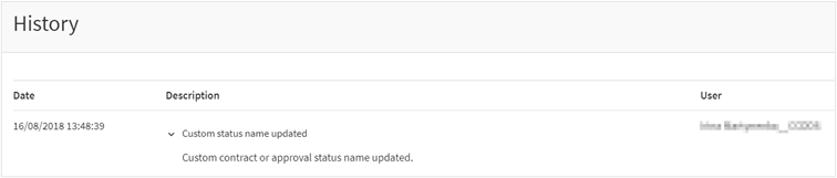 History section under Admin tab.