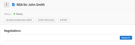 Negotiation request.