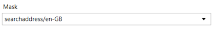 Mask filed inputting locale postcode.
