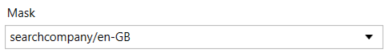 Mask filed inputting locale company code.
