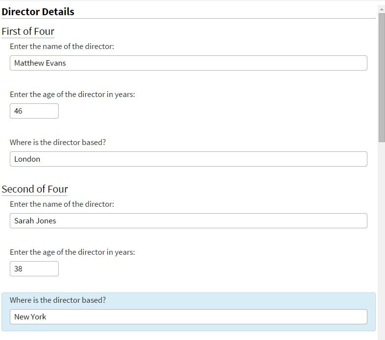 Full view of page asking for additional details.