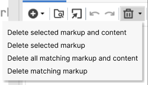 Window displaying multiple options before deleting a variable.