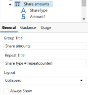 Option to choose layout as collapsed.
