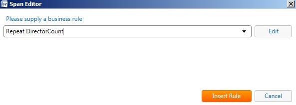 Inserting repeat span.