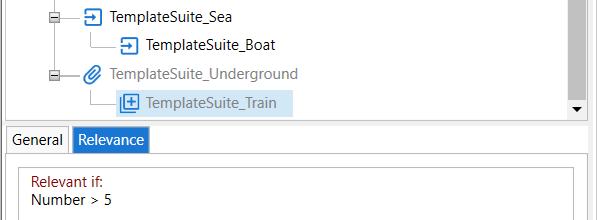 Relevance check in template suite.