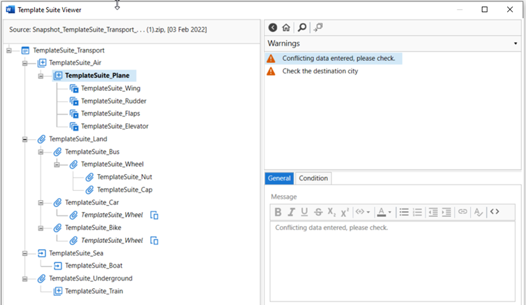 Warnings in template suite.