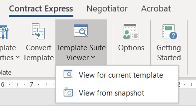 Using Template Suite Viewer options. 