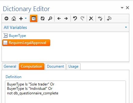 Added computed variables options for a variable.