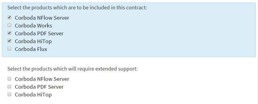 Filtered options after selecting text selection variable.