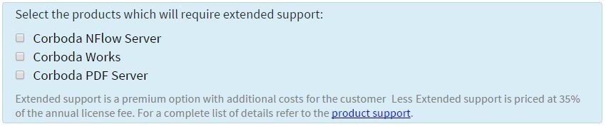 More Option expanded in Questionnaire.