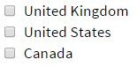 Multi select checkbox.
