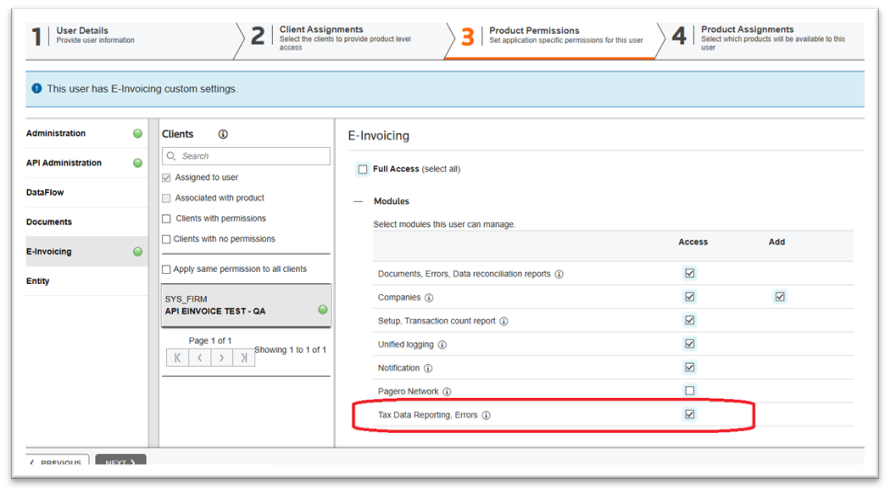 Tax data report errors