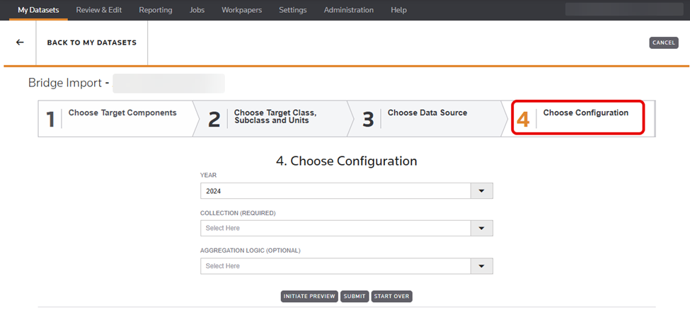 configuration settings