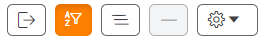 Icons on the grid menu.