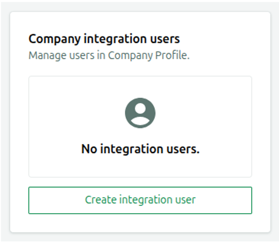 manage company user screen
