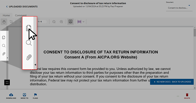 Select the&nbsp;Thumbnail&nbsp;icon