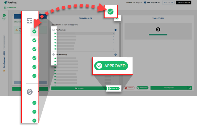 Status to signify that the deliverables have been approved.