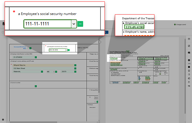 Blue values turned green