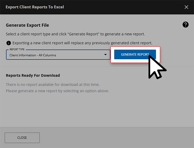 Select Generate Report.
