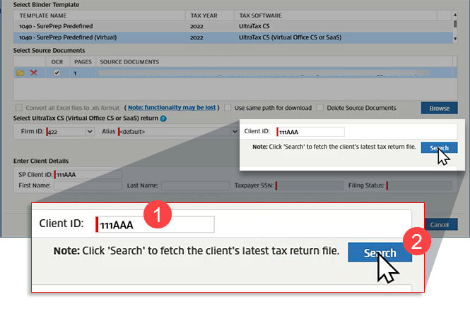 Search for the Client ID