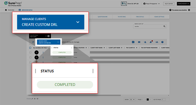 COMPLETED status for Create Custom DRL.