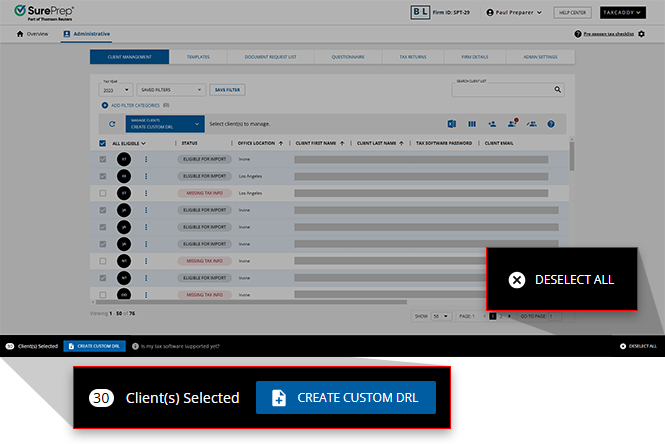 Select CREATE CUSTOM DRL to proceed.