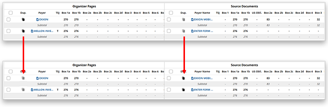 Deselect the Dup. icon