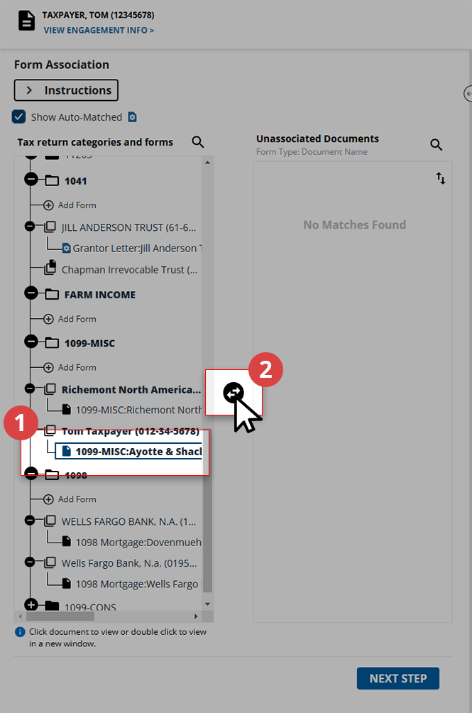 Disassociate the form