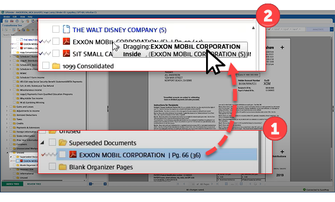 Drag document from the Superseded folder.