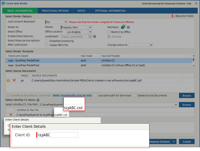 Enter your client's Client ID