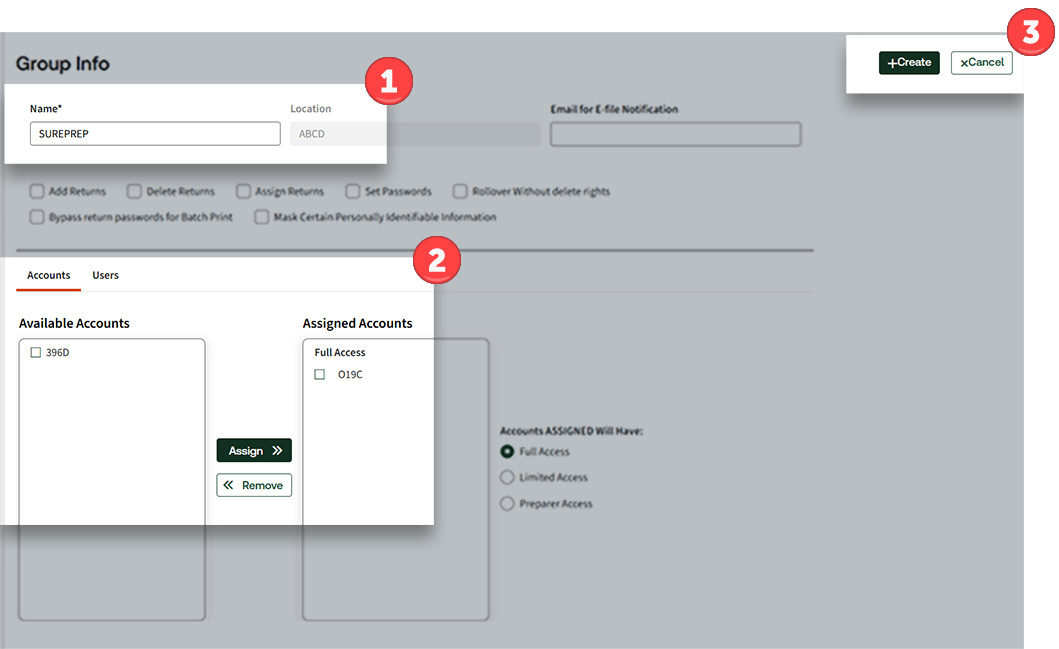 Provide the Group information