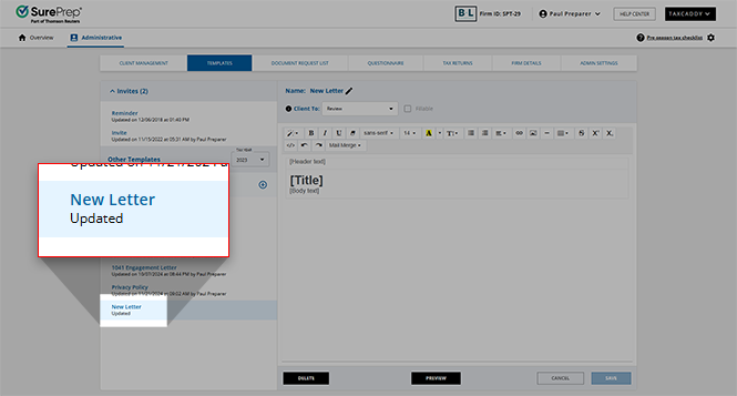 New letter added to the list