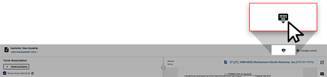 Select the keyboard shortcut
