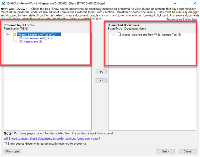 New Form Review step