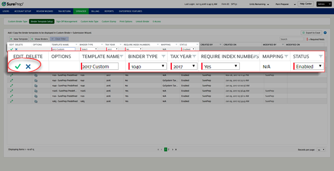 Create a new row in FileRoom.