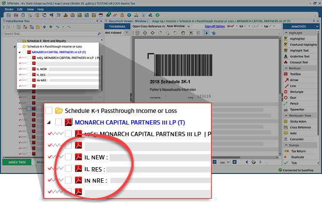 RES, NRE, and NEW documents appearing in SPbinder.