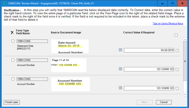 Pre-verification window