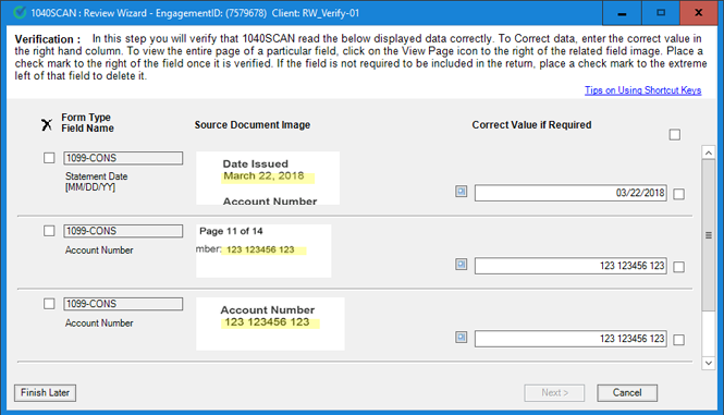 Pre-verification step