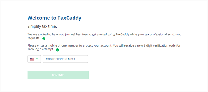 Enter your mobile phone number