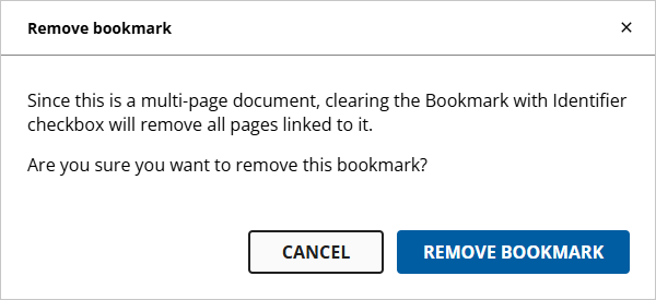 Remove bookmark window