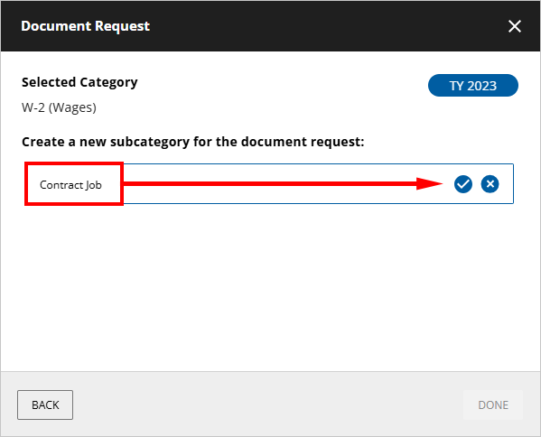 Save the new category.