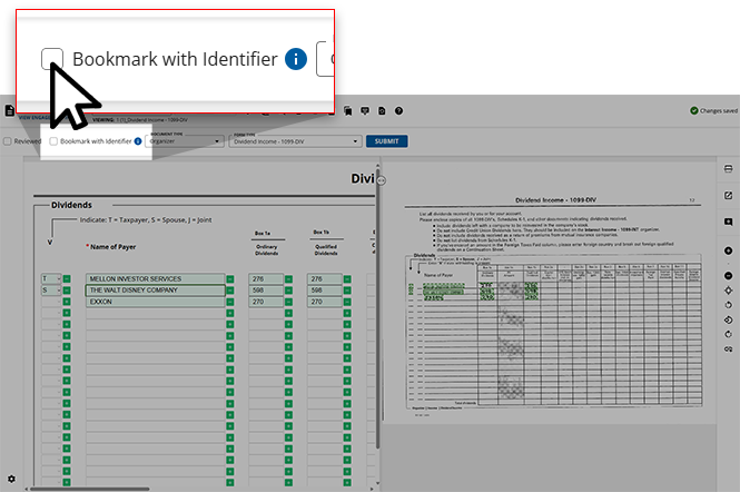 Select Bookmark with Identifier